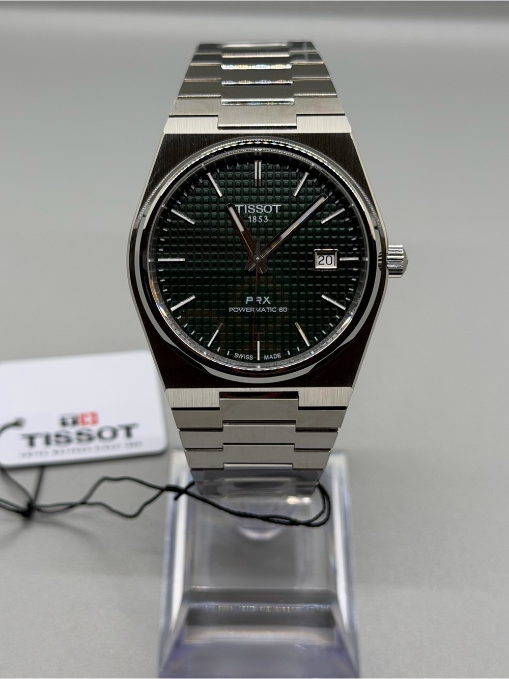 Tissot PRX Automatic Powermatic 80 Green Dial Watch Ref: T137.407.11.091.00
